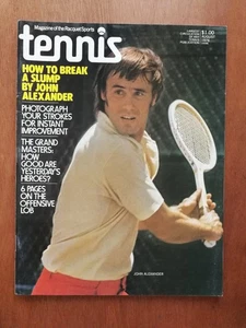 Vintage Tennis Magazine August 1976 John Alexander Newsstand No Label - Picture 1 of 2
