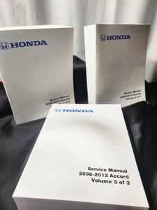 2008-2012 Honda Accord  Service Manual Repair OEM Vol 1,2,3 - Picture 1 of 7