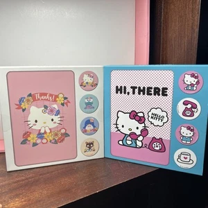 HELLO KITTY 2x Assorted Note Cards 12 Notes each, Envelopes, Stickers NIB SEALED - Picture 1 of 2