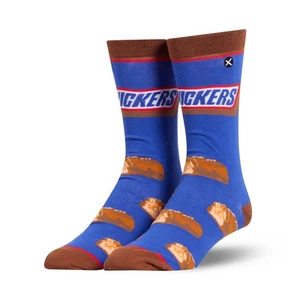 Calcetines Odd Sox Snickers Minis Azul Divertido Novedad Adulto Grande - Imagen 1 de 4