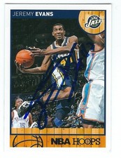 Autographed 2013-14 Panini Jeremy Evans Indina Pacers Basketball card #180