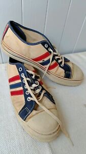 Fruit of the loom USA 70s vintage sneakers canvas shoes 8.5