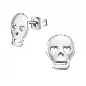 Clous d'oreille acier Love Skull - Foto 1 di 1