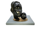 Vintage Austrian bronze by Karl Haugenauer,  Mother & Baby