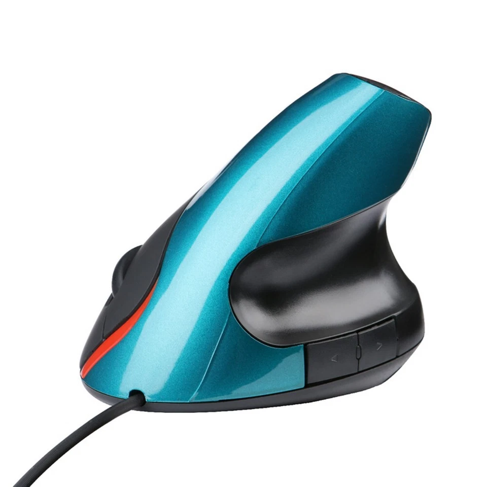 ECOiNVA Wired Vertical Mouse Laptop Computer Mice with Forward Backward Shortcut - Image 1 of 4