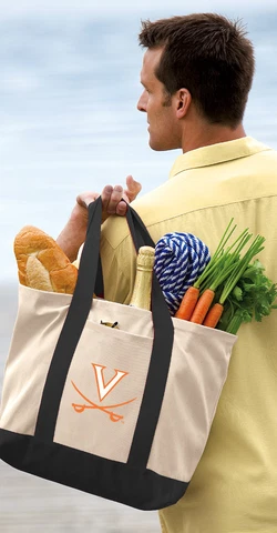 UVA Tote Bag CLASSIC CANVAS University of Virginia Tote Cover