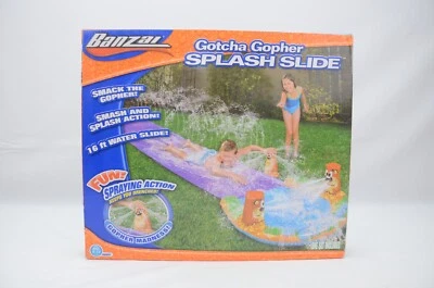 Banzai Gotcha Gopher Splash Slide 全新带盒 — 第 1/4 张图片