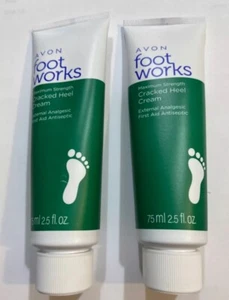 AVON Foot Works Maximale Stärke rissige Ferse Behandlung Creme-Set von 2 Neuware - Bild 1 von 1