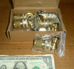 Garten Wasserschlauch Messing Schnellkupplung, 3/4", Armaturen, unbenutzt, 6 PAAR im Karton, Werkzeuge - Bild 1 von 3