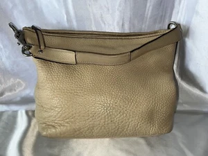 COACH Leather Hobo Style Bag Purse Tote Cream Tan - Picture 1 of 4