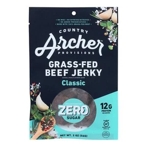 Country Archer - Beef Jerky Original Zero Sugar - Case Of 12 - 2 Oz - Picture 1 of 3