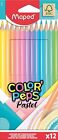 Maped Pastel Colouring Pencils (Pack of 12), multicolor, 832069 x12 Pastel Colou