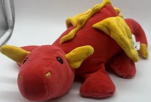 The Manhattan Toy Company Rufus Dragon Stuffed Animal Plush 13" Long Red Yellow - Picture 1 of 7