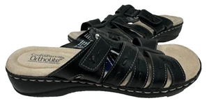 Croft & Barrow Women's Fugue Slip On Comfort Sandals Black Size:6.5 171O - Picture 1 of 5