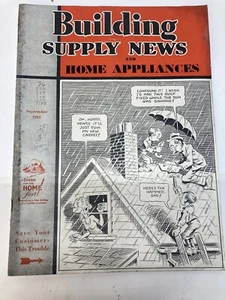 Vintage BUILDING SUPPLY NEWS Magazine Sept 1933 Great for Ads NRA - Picture 1 of 5
