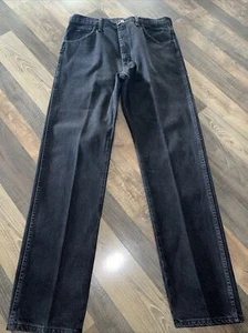 Rustler Men label sz 36 Regular Fit, Straight Leg Black Jeans, actual sz 35 - Picture 1 of 7