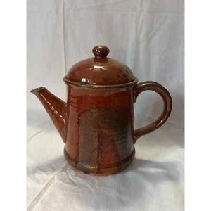 Vintage Takahashi Glazed Pottery Teapot - Picture 1 of 9