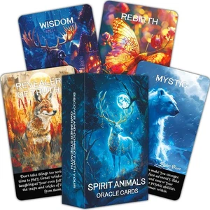 Spirit Animals Oracle: Baraja de 52 cartas con palabras clave y mensajes - Imagen 1 de 7