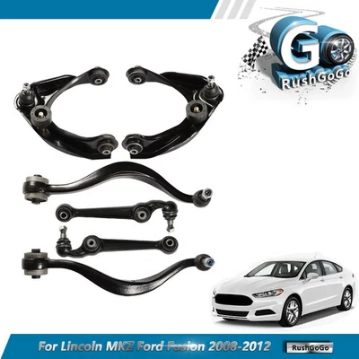 6× Front Upper Lower Control Arm & Ball Joints For Lincoln MKZ Ford Fusion 08-12 - Image 1 of 4