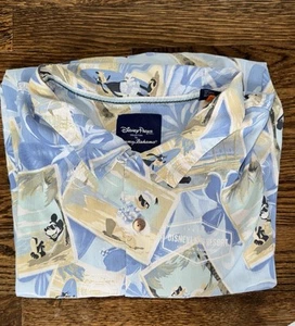 Disney Parks Tommy Bahama Mickey & Friends Postkarten Seidenhemd Herren 3xl - Bild 1 von 1