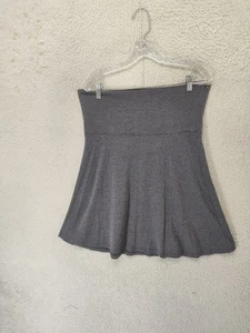 Mossimo Supply Co Damen Rock groß grau Viskose Mischung Pull-On Rüschen Mini Fit - Bild 1 von 17