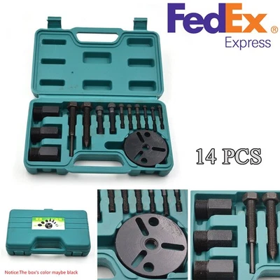 14Pcs Universal Car R134a Air Conditioning Repair Tool Compressor Clutch Kit - Image 1 of 4