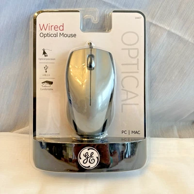 Brand New Sealed GE Wired Optical Mouse 14407 - Image 1 of 2