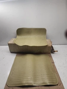 REAR NOS GM Contour Rubber Floor Mats #996961 Waxberry/light Green PAIR - Bild 1 von 4