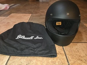 Casco completo de motocicleta Biltwell Gringo plano mate negro talla pequeña  - Imagen 1 de 8