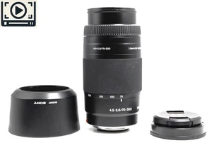 [Top MINT] SONY 75-300mm f/4.5-5.6 MACRO SAL75300 Sony A Mount Lens From JAPAN - Picture 1 of 12