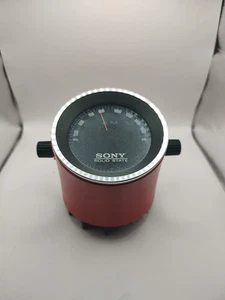 Radio d'epoca Sony TR-1824 rossa AM stato solido funzionante tachimetro tachimetro **chippato - Foto 1 di 8