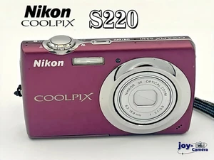 Nikon Coolpix S220 Digital Camera 10.0MP Plum Tested Working w/-2025 - Picture 1 of 7