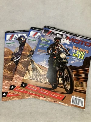 Lot Of 3 Adventure Moto Magazine - Image 1 of 4