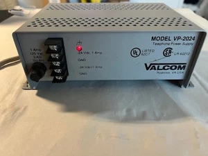 Valcom Model VP-2024 Telephone Power Supply 24 VDC 1.0A - Used - Untested - Picture 1 of 2