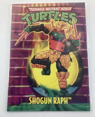 TMNT 1993 Teenage Mutant Ninja Turtles Shogun Raphael Raph Collector Card NM - Image 1 of 2