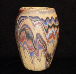 Wonderful 1930s OZARK ROADSIDE TOURIST POTTERY 6" VASE Pot Jar - Picture 1 of 9