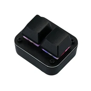 Mini-Tastatur mit 2 Tasten, USB-Schalter, Ergonomische Tastatur mit Hinterg6340 - Bild 1 von 17