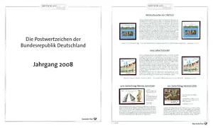 Alemania MNH 2008 Año completo *** 66 Sellos+ 1 Block +2 ATM en Folders KLASSIK - Imagen 1 de 7