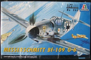 ITALERI 063 MESSERSCHMITT Bf 109 G-6 - 1:72 Flugzeug Bausatz Model Kit NEU&OVP - Picture 1 of 2