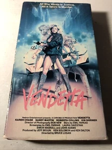 Vendetta (1986) VHS Action Drama Karen Chase Sandy Martin Vestron Video - Picture 1 of 3