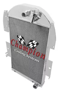 1934 35 36 Chevrolet Pickup w/ Chevy Config 3 Row CA Alum Radiator - Bild 1 von 7