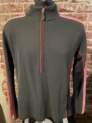 Obermeyer Heli Ski 1/2 Zip Wool Blend Sweater Mens Small - Image 1 of 4