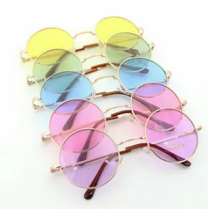 Hippie Vintage Polarized John Lennon Sunglasses Retro-Round Mirrored Glasses, - Picture 1 of 13