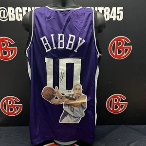 Mike Bibby Autographed Sacramento Kings Signed Art Jersey Steiner CX - Picture 1 of 3