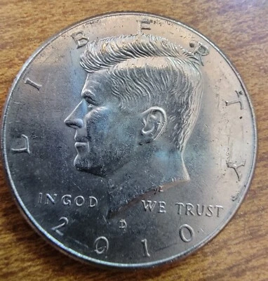 2010-D Kennedy Half Dollar NIFC, Not Intended for Circulation. AU - Image 1 of 2
