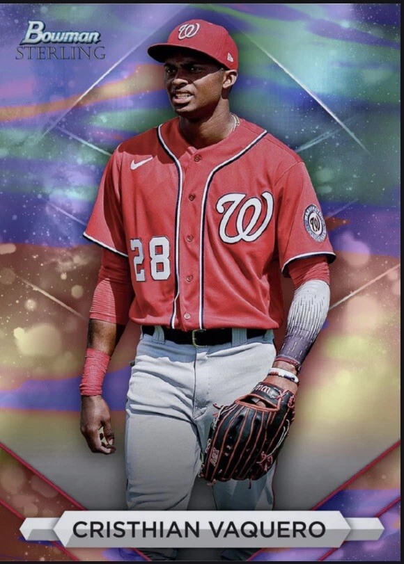 2023 Topps Bowman Sterling Prospect Refractor CRISTHIAN VAQUERO Digital - Image 1 of 1