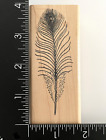 Good Stamps Feather Wood Mounted Rubber Stamp