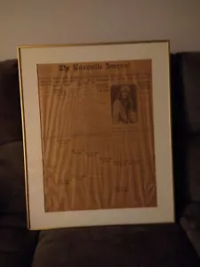 THE KNOXVILLE JOURNAL NEWSPAPER JUNE 19, 1928 FRAMED - Picture 1 of 4