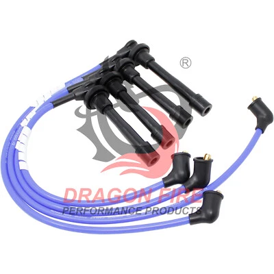 Cables de bujía Dragon Fire Blue para 92-00 Acura y Honda 1,5 L 1,6 L HE76 8034 Foto 1 de 4
