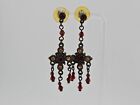 Vintage Estate Fashion Jewelry Dangle Earrings 2 Inches Long!
